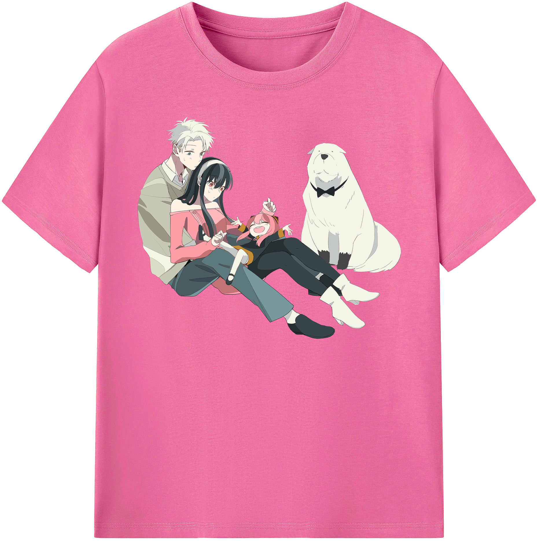 （画像用） SPY×FAMILY间谍家家酒 レディースカジュアルプリントTシャツ（綿100％）